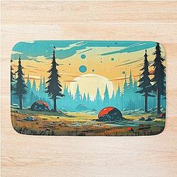 No Man's Sky - An Ominous Planet Bath Mat