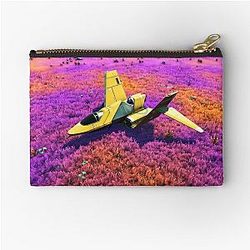No Man's Sky - Ship on Purple Grass Pouch