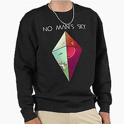 No Mans Sky Retro Vintage Sci-Fi Gifts for Women Pullover Sweatshirt