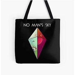 Gifts for Women Sci-fi No Man's Sky Retro Vintage All Over Print Tote Bag