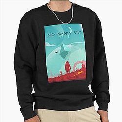 Women's Sci-Fi No Man's Sky Gift Fan Pullover Sweatshirt