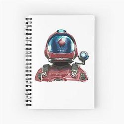 Mens womens No Man's Sky Alien Gift Spiral Notebook