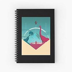 Gift For Movie Fans No Mans Sky Alien Idol Spiral Notebook