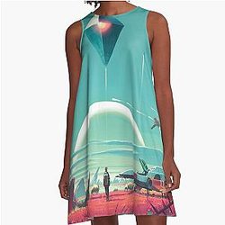 No Man's Sky Horizon A-Line Dress