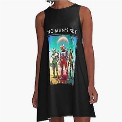 Funny Gifts For No Man's Sky Alien - A-Line Dress
