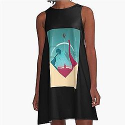 No Man's Sky Alien Idol Gift A-Line Dress