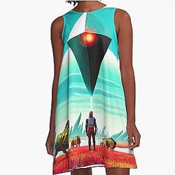 No Man's Sky Human Animal A-Line Dress