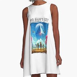 Gift For Movie Fans Alien Inspired A-Line Dress No Mans Sky