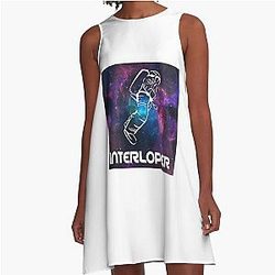Funny Gift For Sci-Fi No Man's Sky Retro Vintage A-Line Dress