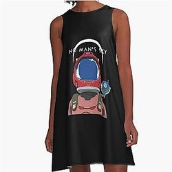 Birthday Gifts for Galaxy Fans of No Man's Sky Awesome Movie Fan A-Line Dress