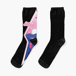 Gift for Men No Man's Sky Alien Vintage Photo Socks