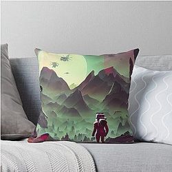No Man's Sky: A Traveler's Journey Throw Pillow