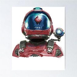 No Mans Sky Alien Cool Gifts Poster
