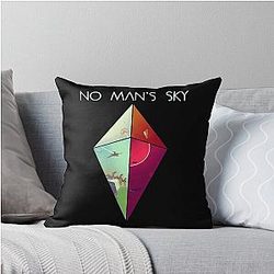 Gifts for Women Sci-Fi No Man's Sky Retro Vintage Throw Pillow