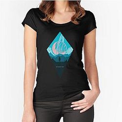 No Man's Fitted Scoop T-Shirt