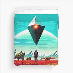No Man's Sky Human and Animals Duvet Cover