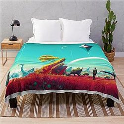 No Man's Sky Game Throw Blanket