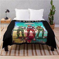 Funny Gifts for No Man's Sky Alien Than Awesome Throw Blanket