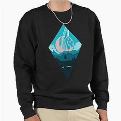Funny Gifts Sci-Fi No Man's Sky Retro Wave Pullover Sweatshirt