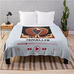Playing Traveller No Mans Sky Throw Blanket