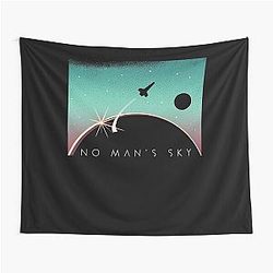 People Call Me Space, No Man's Sky Logo, Boys and Girls Tapestry