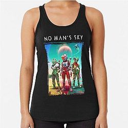 Funny Gifts For No Man's Sky Alien More Than Awesome Racerback Tank Top