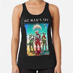 Funny Gifts for No Man's Sky Aliens More Than Awesome Racerback Tank Top