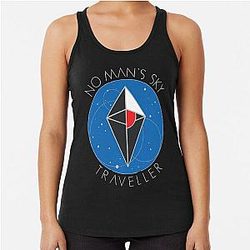 Funny Gifts for the Traveller No Man's Sky Boys Girls Racerback Tank Top