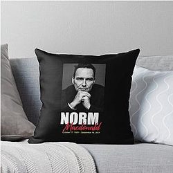 Rest in Peace Norm MacDonald Throw Pillow