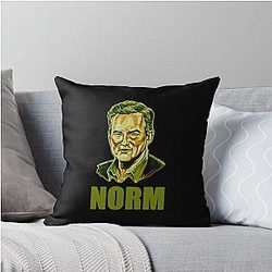 Norm Macdonald Vintage Funny Throw Pillow