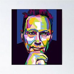 Abstract geometric Norm macdonald Poster