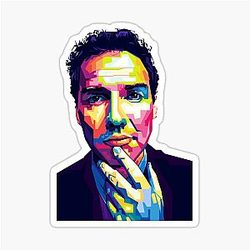 Norm Macdonald Pop Art Sticker
