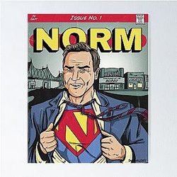 Norm MacDonald Tribute Poster