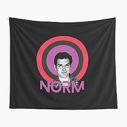 Norm MacDonald Retro Rainbow Tapestry