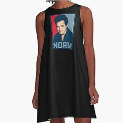 Rip Norm Macdonald A-Line Dress