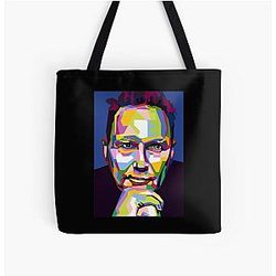 Abstract geometric Norm Macdonald WPAP All Over Print Tote Bag