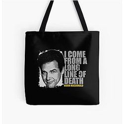 Norm Macdonald I Come From A Line Of Death Over Print Tote Bag