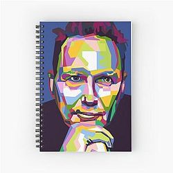 Abstract Geometric Norm Macdonald WPAP Spiral Notebook