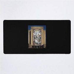 Notre Dame's touchdown Jesus Mountain Dream Desk Mat