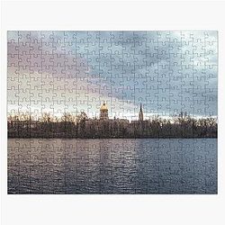 Notre Dame Lake Sunset Puzzle
