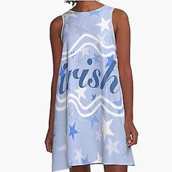 Notre Dame Star Pattern A Line Dress