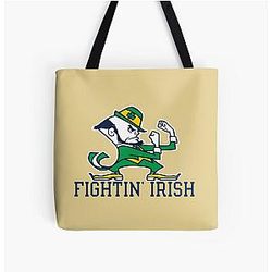 Notre Dame Over Print Tote Bag