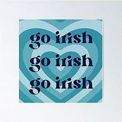 Notre Dame Blue Devils Design Poster