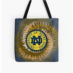 Notre Dame All Over Print Tote Bag