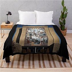 Notre Dame's Touchdown Jesus Mountain Dreams Throw Blanket