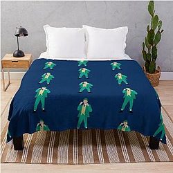 Notre Dame Leprechaun Throw Blanket
