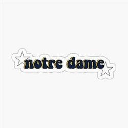 Notre Dame Layered Stars Sticker