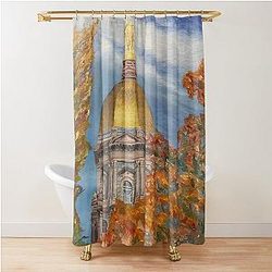 Golden Dome of Notre Dame Shower Curtain