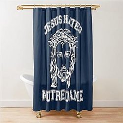 Jesus Hates Notre Dame Shower Curtain