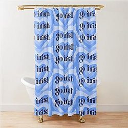 Blue Notre Dame Shower Curtain